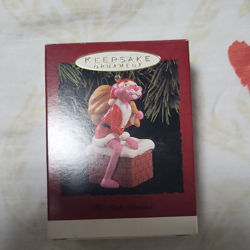 Hallmark Pink Panther Keepsake Ornament - Pink and Red